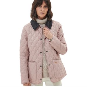 Pink Barbour Annandale Quilted Jacket for Women. Small
